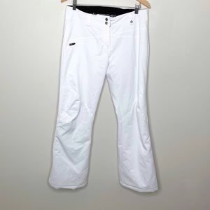 Obermeyer White Snowpants Polartec Sz 10